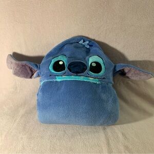Disney Stitch Blue Hooded Throw Blanket